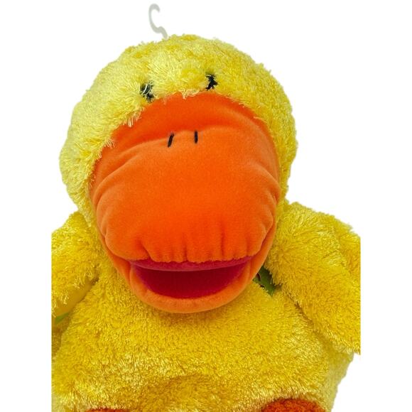 Gymboree 2004 Vintage Yellow Duck Hand Puppet Plush Stuffed Toy Plushie Baby Toy - Picture 5 of 12
